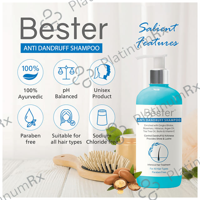 Bester Anti Dandruff Shampoo (300ml Each) 1 Bottle