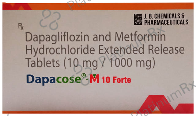 Dapacose M 10 Forte Tablet ER 10/1000mg 10s