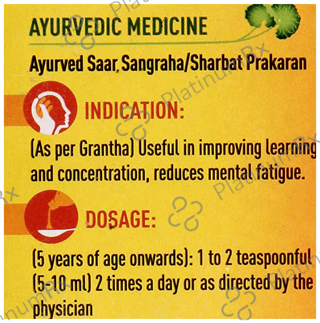 Dabur Shankhpushpi Syrup with Brahmi - For Learning & Concentration