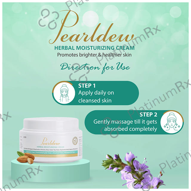 Pearldew Herbal Moisturizing Cream (50gm Each) 2 jar