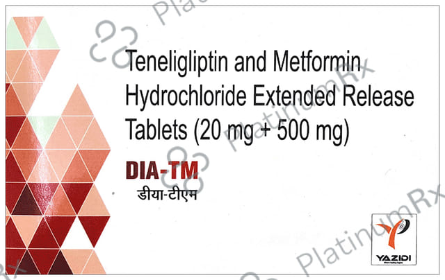 Dia TM 500/20mg Tablet ER 10s