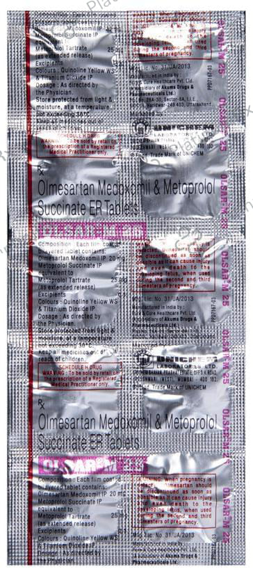 Olsar M 25/20mg Tablet ER 10s