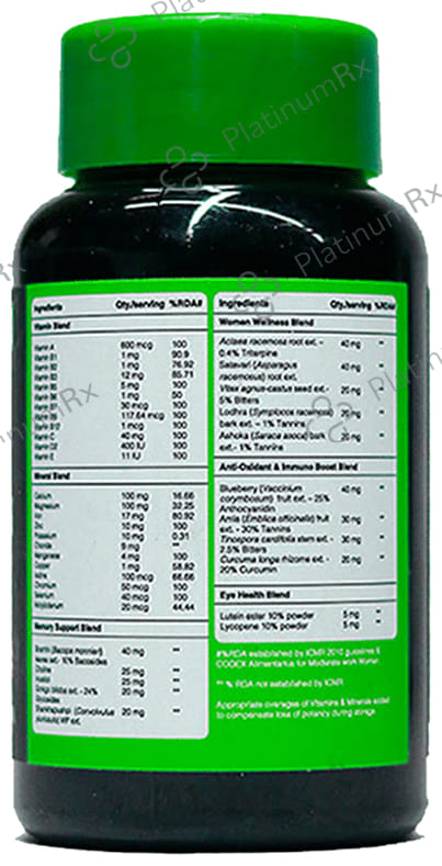 Fitspire Fit Women Multivitamin Immunity Booster with 37 Vital Nutrients Tablet