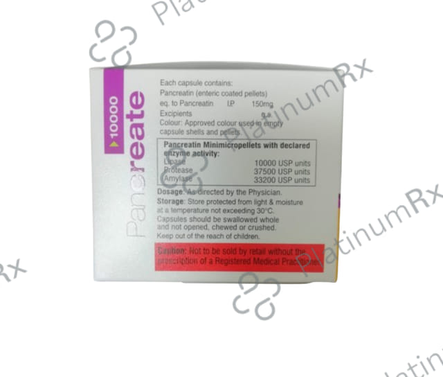 Pancreate 10000 Capsule 10s