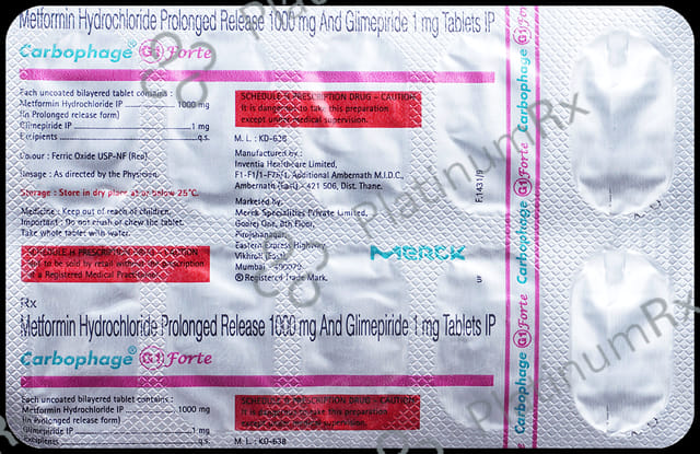 Carbophage G 1 Forte 1/1000mg Tablet PR 10s