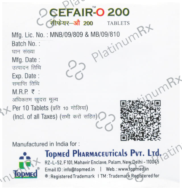 Cefair-O 200 Tablet