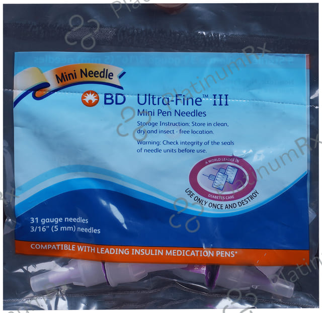 BD Ultra Fine III Mini Pen Needles 5mm 31G