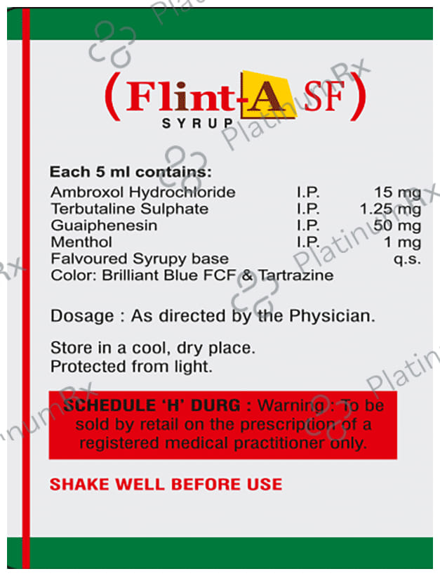 Flint-A SF Syrup Sugar Free