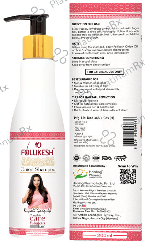 Follikesh Onion Shampoo 200ml