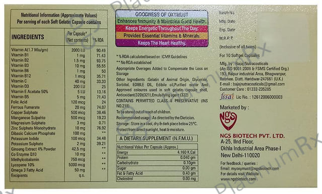 Oxymust Soft Gelatin Capsule