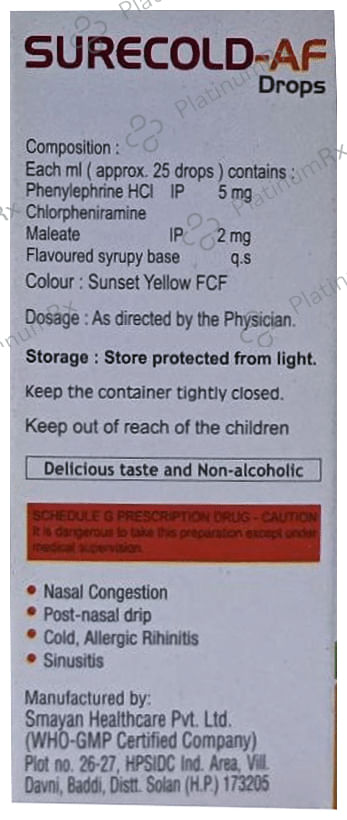 Surecold-AF Oral Drops Mix Fruit