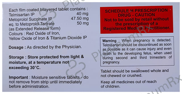 Telmicrine M 50 Tablet ER