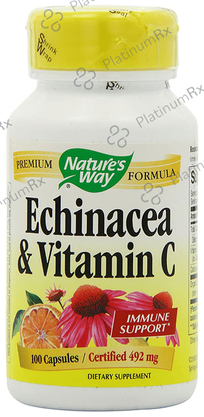 Nature's Way Echinacea & Vitamin C 100mg Capsule (100 Each)