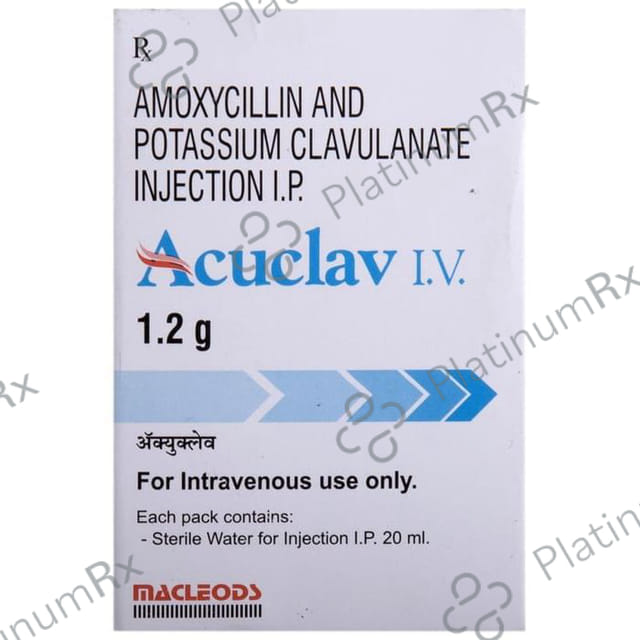 Acuclav IV 1000/200mg Injection 1s