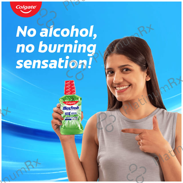 Colgate Fresh Tea MaxFresh Plax Antibacterial Mouth Wash 250ml