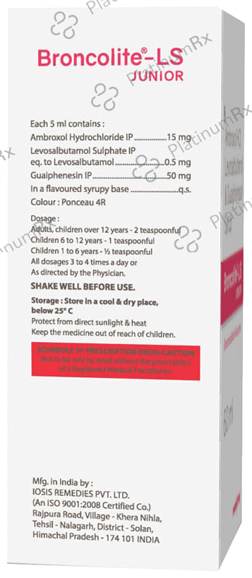 Broncolite-LS Junior Syrup