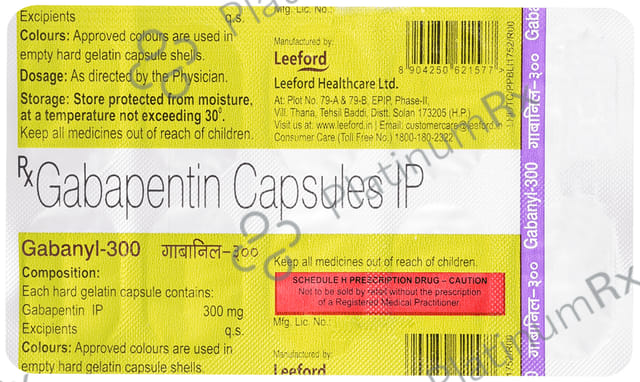 Gabanyl 300mg Capsule 10s