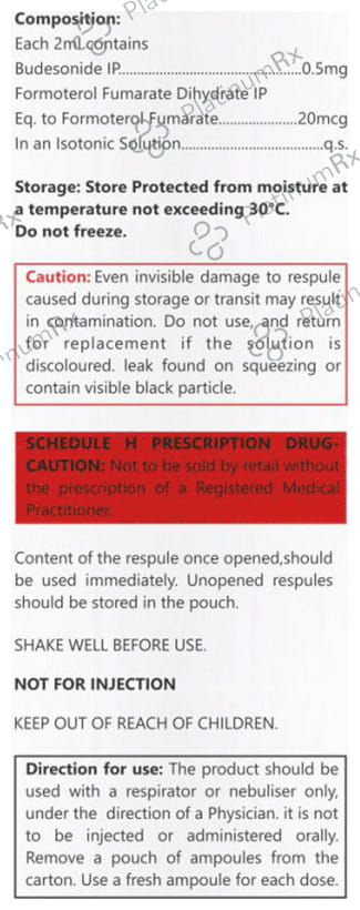 Buditime F 0.5mg/20mcg Respules 5X2ml