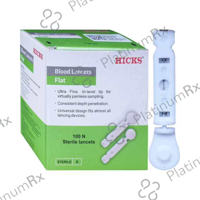 Hicks Flat Blood Sterile Lancets (Only Lancets)