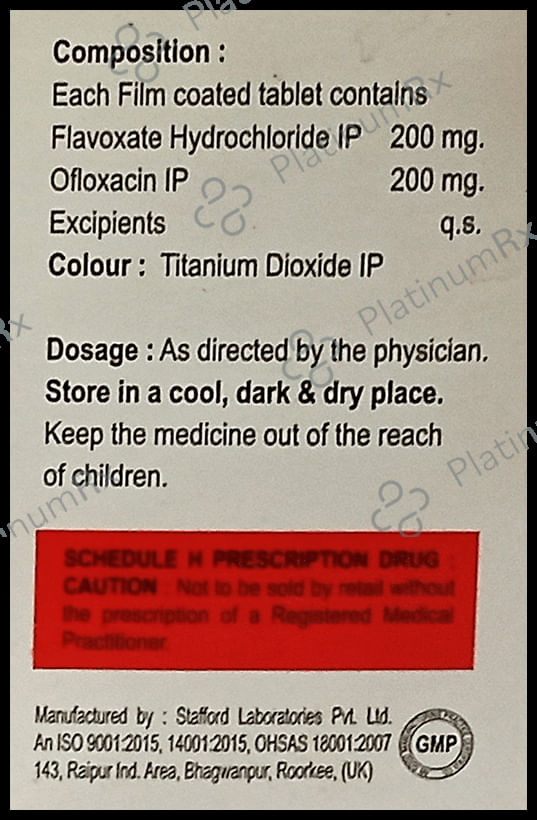 Flavocute O 200/200mg Tablet 10s