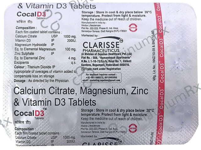 Cocal D3 Tablet 10 Tablet 10s