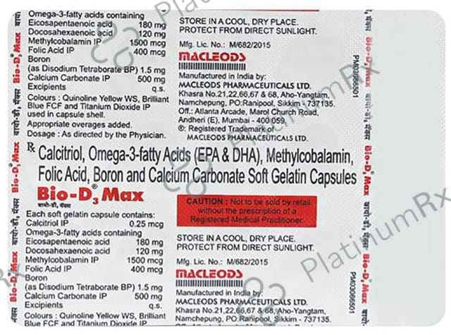 Bio D3 Max Soft Gelatin Capsule 15s
