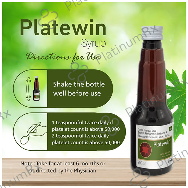 Platewin Syrup (200ml Each) 1 Bottle