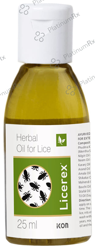 Licerex Herbal Oil for Lice (25ml Each) 1 Bottle