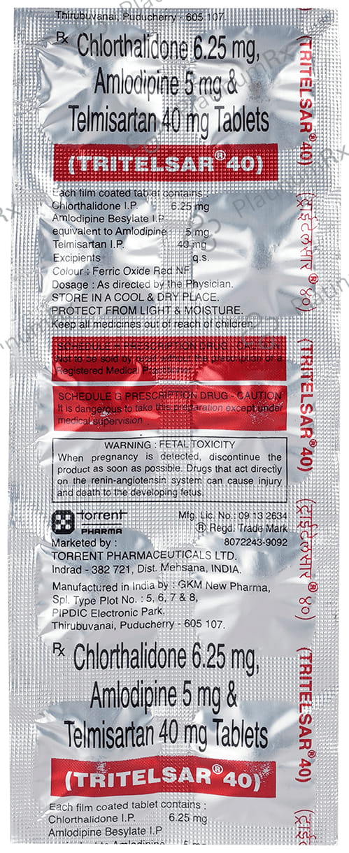 Tritelsar 40/5/6.25mg Tablet 10s