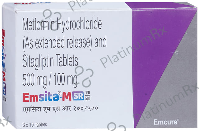 Emsita M 100/500mg Tablet SR 10s