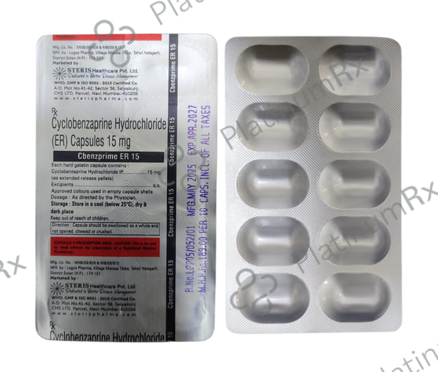 Cbenzprime 15mg Capsule ER 10s