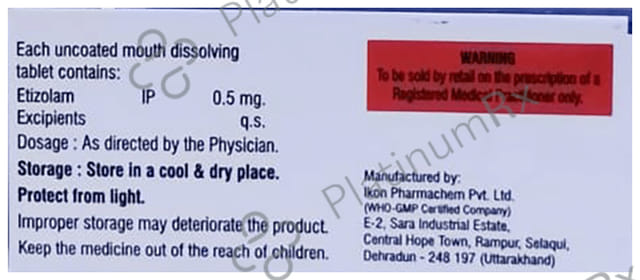 Etired 0.5mg MD Tablet 0s