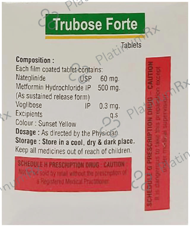 Trubose Forte 60/500/0.3mg Tablet 10s