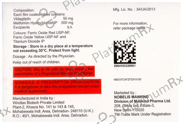 Zukanorm M 500/50mg Tablet 10s