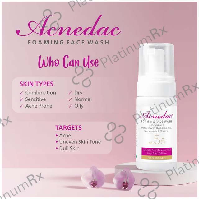 Acnedac PH 5.5 Foaming Face Wash