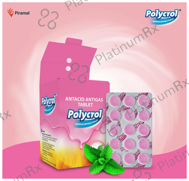 Polycrol Antacid Antigas Tablet (15 Each)