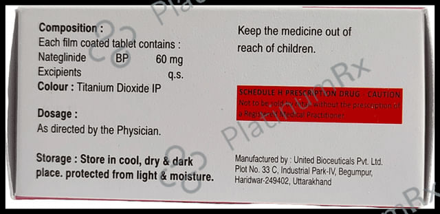 Nateglide 60mg Tablet