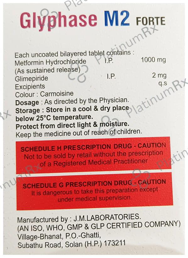 Glyphase M2 Forte Tablet SR