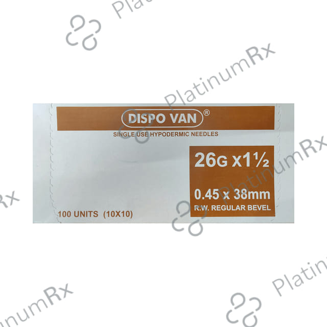Dispovan Syringe with 26G Needle 1x1.2inch