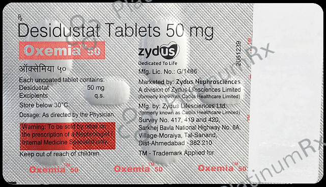 Oxemia 50mg Tablet 6s