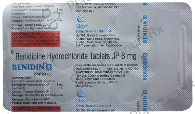 Benidin 8mg Tablet 15s