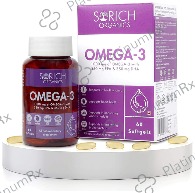 Sorich Organics Omega 3 Softgels Capsule 60s