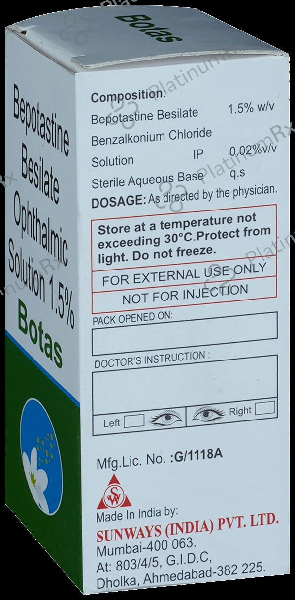 Botas Ophthalmic Solution 5ml