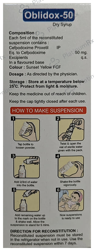 Oblidox 50 Dry Syrup