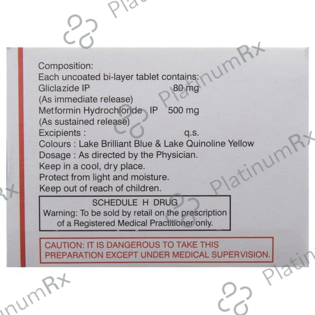 Glycigon M SR 80/500mg Tablet 10s
