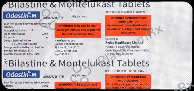 Odastin M 20/10mg Tablet 10s