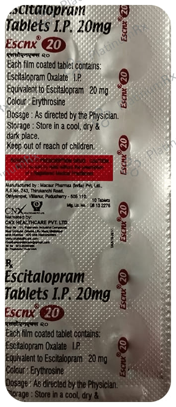 Escnx 20mg Tablet