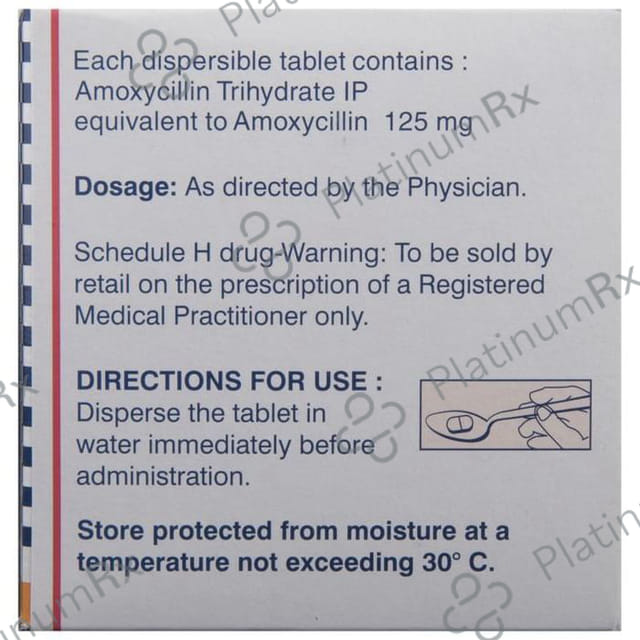 Mox Kid 125mg Tablet DT 15s