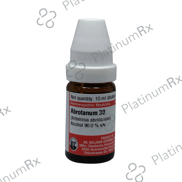 Dr Willmar Schwabe Germany Abrotanum Dilution 30