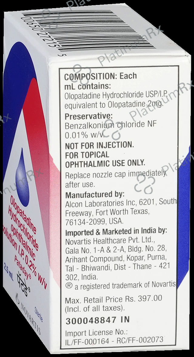 Pataday 0.2% Ophthalmic Solution 2.5ml